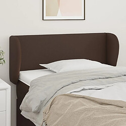 vidaXL Tête de lit avec oreilles Marron 103x23x78/88 cm Similicuir 