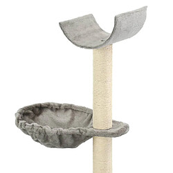 Acheter Arbre à chat avec griffoirs,niche pour chat en sisal 105 cm Gris -MN15696