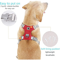 Acheter Universal Animaux de compagnie Chiens cellulaires Entraînement pour chiens Ceinture thoracique réflectrice Petit et grand chien avec gilet Cordon de protection extérieur réglable | Harnais (rouge)