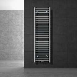 LuxeBath Radiateur sèche-serviette salle de bain acier chrome connexion central 40x150 cm