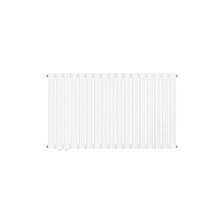 ML-Design Radiateur Oval Tube double couche blanc moderne 1020x600 mm raccord à gauche