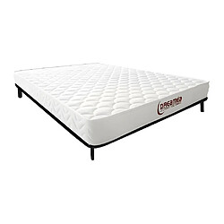 Vente-Unique Ensemble 160 x 200 cm cadre à lattes + matelas mémoire de forme ép.15cm - PELOPS de DREAMEA