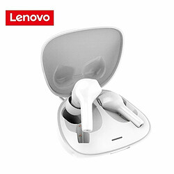 Oreillette Bluetooth Sans Fil Lenovo Ht06 D'Origine Stéréo Étanche Casque Mains Libres Blanc 