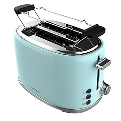 Cecotec Tostadora vertical Toast&Taste 1000 Retro Double Blue. 980 W, 2 Rebanadas