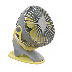 Universal Ventilateur rotatif complet à 360 degrés Rechargeable 4000mAh Refroidisseur Refroidisseur Mini Ventilateur USB 4 Vitesses Rechargeable USB Clip de bureau Fan | Gadget USB