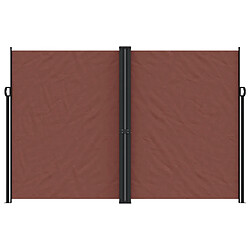 Avis Maison Chic Auvent latéral rétractable de balcon | Store extérieur | Auvent solaire Marron 220x1200 cm -GKD19250