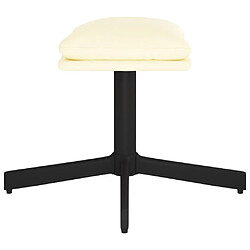 Acheter Maison Chic Repose-pied,Tabouret confortable Crème 60x60x36 cm Similicuir -MN68796