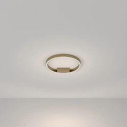 MAYTONI Plafonnier semi-affleurant LED moderne intégré en laiton, 40cm, 4000K 