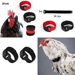 12x Collier De Poulet Empêchant De Crier Pour D'oie Noir