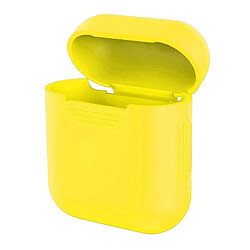 Wewoo Coque Protection Pour Apple AirPods Portable Bluetooth Écouteurs Silicone Boîte de Sac rangement anti-perte Dropproof (les ne sont pas inclus) (Jaune) 