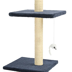 Acheter Arbre à chat avec griffoirs,niche pour chat en sisal 260 cm Bleu foncé -MN68973