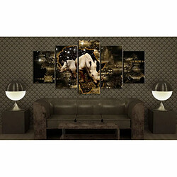 Paris Prix Tableau Imprimé Golden Rhino 100 x 200 cm