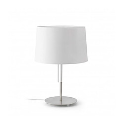 faro Lampe de table blanche Volta 1 ampoule Coloris : blancMatèriau : MétalHauteur en Cm : 45Largeur en Cm : 31Longueur en Cm : 31Nombre d'ampoules : 1Type d'ampoules : E27Puissance : 20WAmpoules