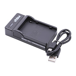 vhbw Chargeur USB de batterie compatible avec Canon EOS C300, C300 PL, C100, C500, C500 PL batterie appareil photo digital, DSLR, action cam