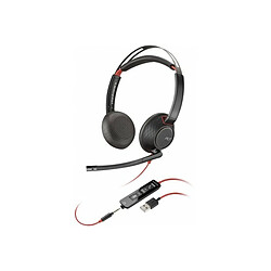 Casques avec Microphone Poly Blackwire C5220 Noir