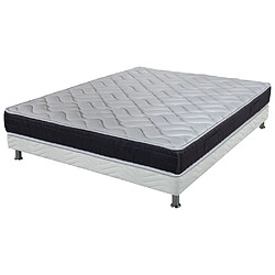 Ebac Matelas et sommier 140x190 Mousse - Malta - Soutien très ferme - Made in France