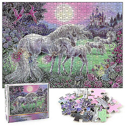 Universal Puzzle licorne Pegasus Puzzle, casse-tête éducatif de décompression, décoration murale 1000 pièces 