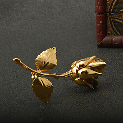 Acheter Plaqué Or 24k élégant Rose Broche Pour Le Costume Mens Marié De Mariage Jewelry1