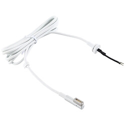 Wewoo Pièce détachée 45W 60W 85W Adaptateur secteur Câble magnétique avec embout en L pour Apple Macbook (Blanc)