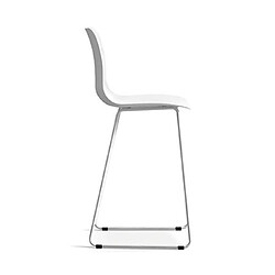 Acheter Mes Lot de 2 chaises de bar H65 cm blanc - NORYZ