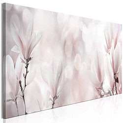 Decoshop26 Tableau toile de décoration murale impression premium en partie sur châssis en bois motif Misty Flowers (1 Part) 150x50cm 11_0016825