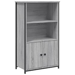 Maison Chic Buffet,Meuble de Rangement,commode pour salon,Cuisine sonoma gris 62x32x103,5 cm bois d'ingénierie -MN73651