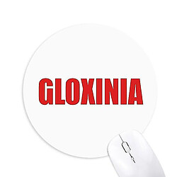 Universal Gloxinia Flower Red Mousepad Round Rubber Mouse Pad non glisser le jeu Off