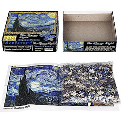 Universal Puzzle Puzzle Van Gogh ciel étoilé nuit papier assemblage peinture puzzle jouets Redmitter @