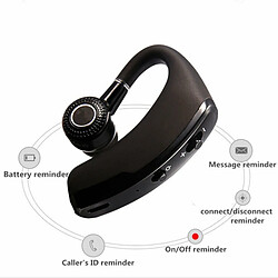 Acheter Écouteurs Bluetooth Sans Fil V9 Casque D'Affaires Mains Libres Avec Microphone Casque De Réduction De Bruit Noir