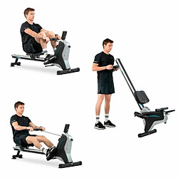 Avis Sparraw Rameur d'appartement SUPER ROWER Résistance magnétique réglable 8 niveaux, Roue d'inertie 1.5 kg