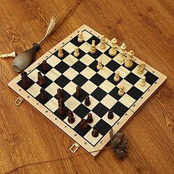 Acheter Pliante En Bois Jeu d'échecs avec Étui de Rangement Voyage Jeu, Échiquier Jeu Pliable Échiquier Portable pour Voyage