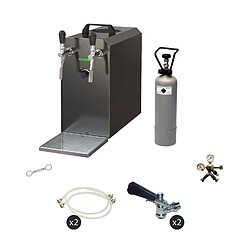 ich-zapfe Ensemble complet - Tireuse a biere - STREAM 50 machine a biere, pompe a biere 2 lignes, 50 l/h, KEG:sans, KEG 2:Type A 