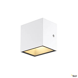 Applique extérieure SLV SITRA CUBE, blanc avec LED intégrée, 10W, 3000K, IP44