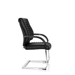 Avis Hjh Office Chaise de conférénce / Chaise à piétement luge / Chaise VISITER CL120 simili cuir noir