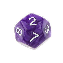 Acheter 10pcs Douze Faces De Dés D12 Jouer D & D Jeux Rpg Parti Dices Purple