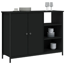 Avis Maison Chic Buffet,Meuble de Rangement,commode pour salon,Cuisine noir 100x33x75 cm bois d'ingénierie -MN10472