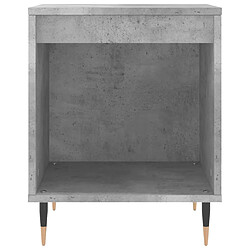 Acheter vidaXL Tables de chevet 2 pcs gris béton 40x35x50 cm bois d’ingénierie