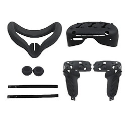 VR Face Cover Skin Set Bundle Pour Oculus Quest 2 Face Protect Noir