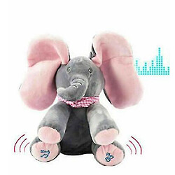 Universal Music Elephant Plush Toy Stuffed Singing Doll Baby Kids Gift(Pink)