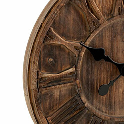 Paris Prix Horloge Murale Bois Chiffres Romains 40cm Naturel