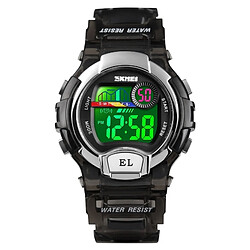 Wewoo Montre sport Femmes Transparent Digital Watch de imperméable à l'eau avec LED (Noir)