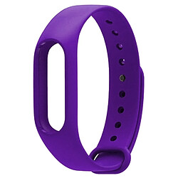 Wewoo Bracelet Violet pour Xiaomi Mi Bande 2 CA0600B de bracelets de remplacement coloré, hôte non inclus 