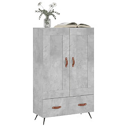 Avis Maison Chic Buffet,Meuble de Rangement,commode pour salon,Cuisine gris béton 69,5x31x115 cm bois d'ingénierie -MN66471