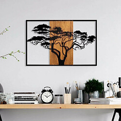 Hanah Home Décoration murale en bois et métal Acacia Tree.