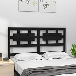 Avis Maison Chic Tête de lit scandinave pour lit adulte,Meuble de chambre Noir 165,5x4x100 cm Bois massif de pin -MN66769