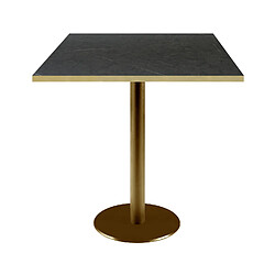 Restootab Table 70x70cm Rome bistrot pierre noire