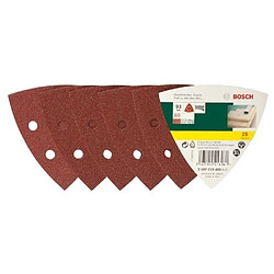 BOSCH 2607019488 LOT DE FEUILLES ABRASIVES POUR PONCEUSE DELTA GRAIN 6