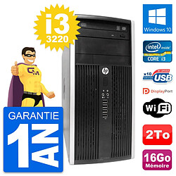 PC Tour HP Compaq Pro 6300 CMT Intel i3-3220 RAM 16Go Disque 2To Windows 10 Wifi - Occasion