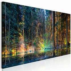 Paris Prix Tableau Imprimé Pond in the Forest Narrow 45 x 135 cm 