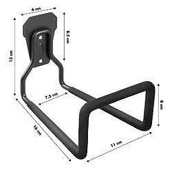 Acheter Support mural de garage Maclean MC-441 en acier, pour pneus outils échelle tuyaux, max 35kg, longueur 16cm